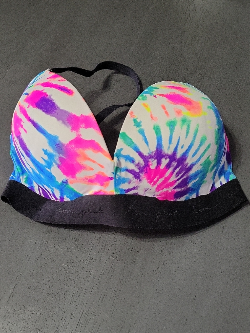 Victoria's Secret Tie-Dye Molded Push-Up Bra - Neon Multicolor
